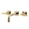 Kingston Brass KS6122CML Two-Handle Wall Mount Bathroom Faucet, Polished Brass KS6122CML - alternate 1